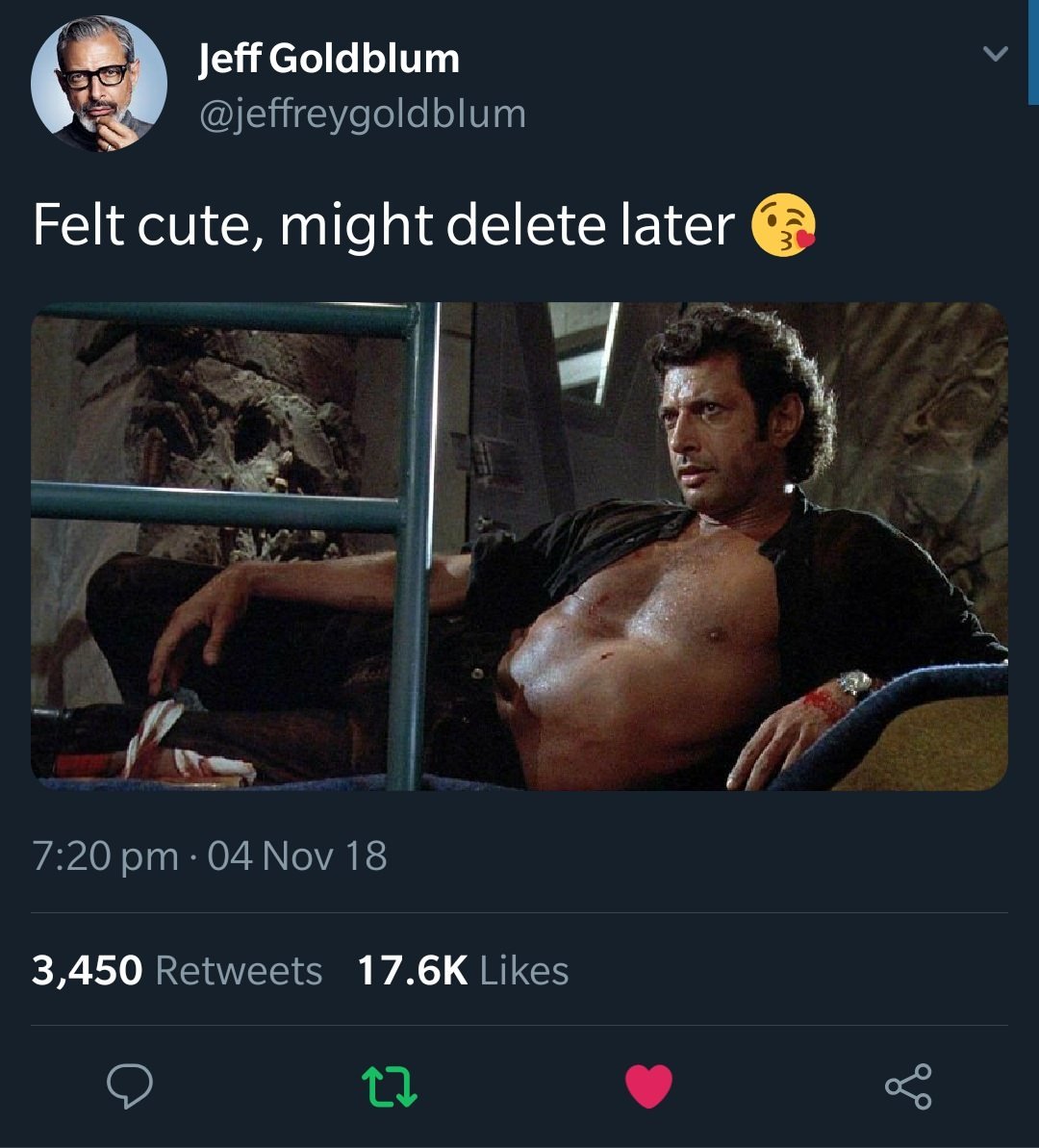Goldblum FTW!!! 😂😂😂
