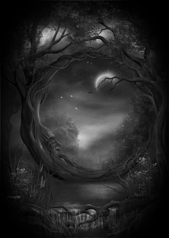 gothdollysedits:    Moon Tree by   JOHN E SHANNON   