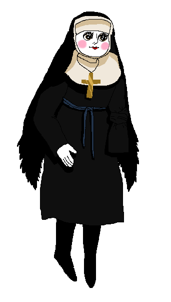 demonvision:1 armed nun doll