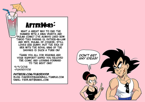 Summer Paradise Pt1: King of Isle - Pgs15-17 (and Back Cover)And that’s all for part one! Thanks again to everyone who donated to my Patreon to make this comic possible! And thanks to everyone liking and/or rebloging as well! Hope you’re looking forward