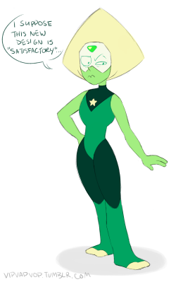 vipvapvop:  just got my new tablet today so I thought I’d start breaking it in by drawing the green dorito in a crystal gem outfit. this is heavily inspired by something that @ruki-32​ drew. their art is really inspiring for me, please go look at