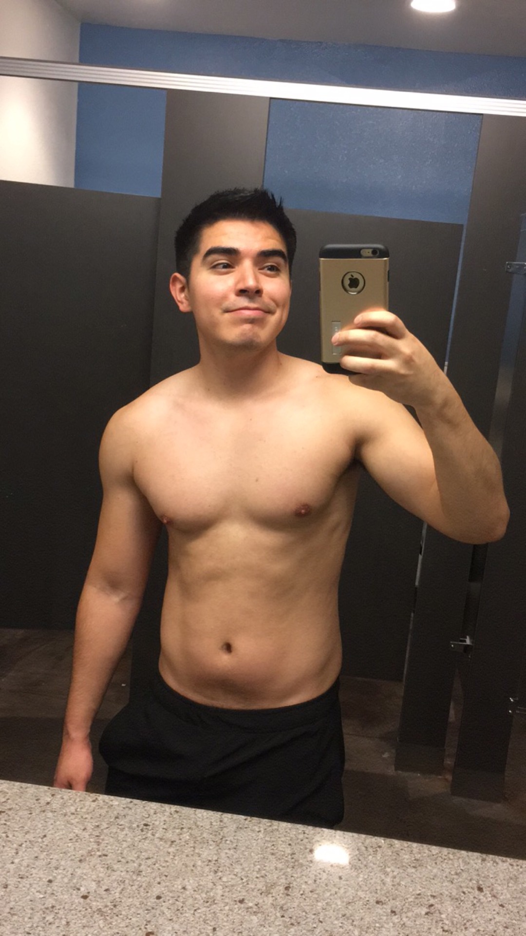 gayawkwardmexicanman:  Shoulder day. Week 1 complete! 