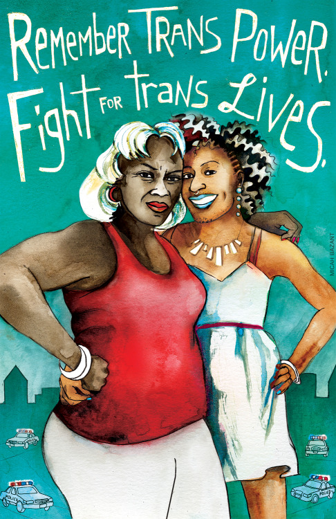 Remember Trans Power! Fight for Trans Lives! Order this poster in honor of Trans Day of Remembrance.