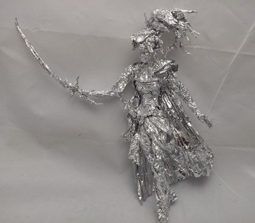 thefoilguy: Terra Branford from Final Fantasy VI - Aluminum Foil Sculpture