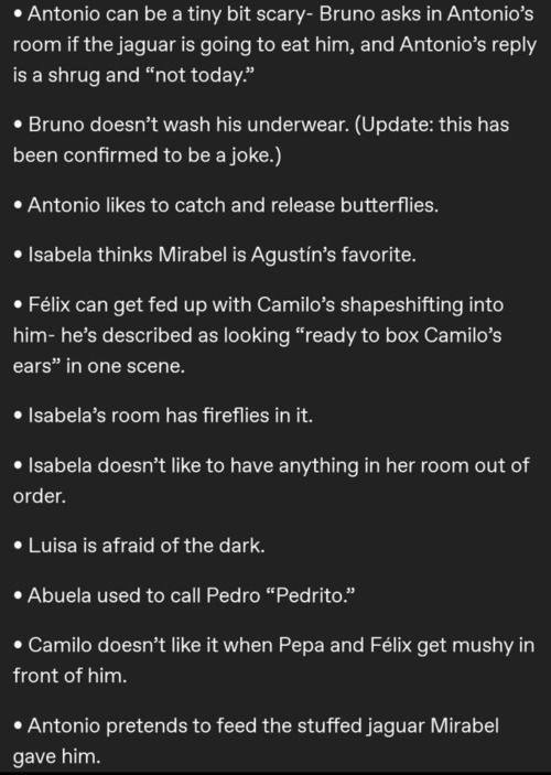 Why Am I Actually Crying At Some Of These (facts That Come Out In The Encanto Books) And Why Would They