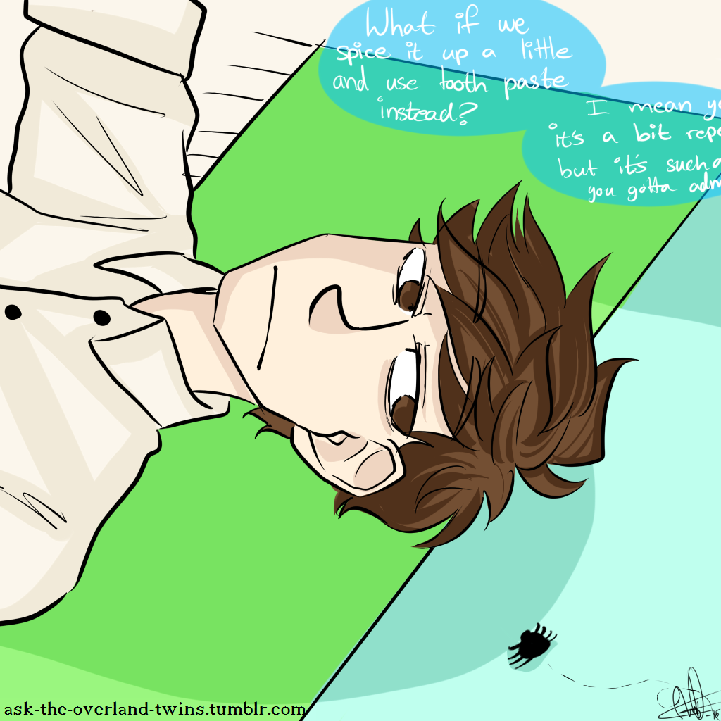 ask-the-overland-twins:  Jackson: Well nobody actually kills the spiderJack: But
