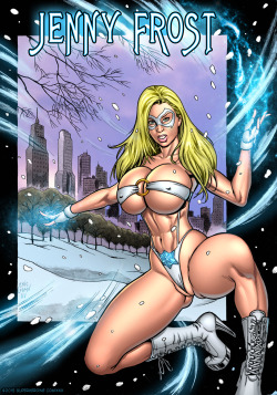 jennypoussintoons:    Teamed up with the awesome  SuperheroineComiXXX Me as Jenny Frost aka Arctic Foxx!