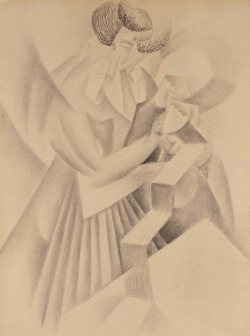 thunderstruck9:  Gino Severini (Italian, 1883-1966), La modiste [The Milliner], 1915. Charcoal, black chalk and estompe on paper, 64.8 x 48 cm. 