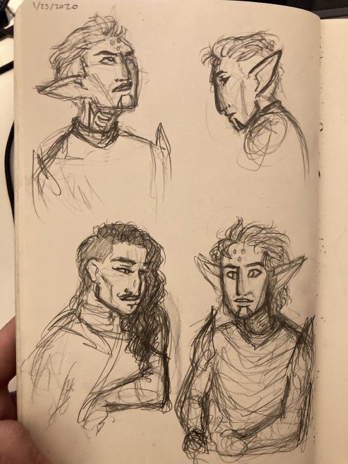 have ANOTHER fenris/dorian sketchdump because im in love with this dynamic (specifically post-da2, u