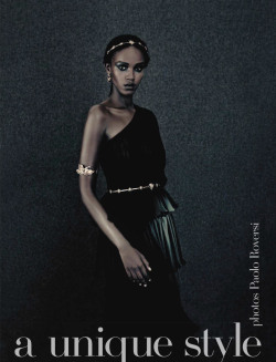 hellyeahblackmodels:  “A Unique Style” - Vogue Italia September 2015 