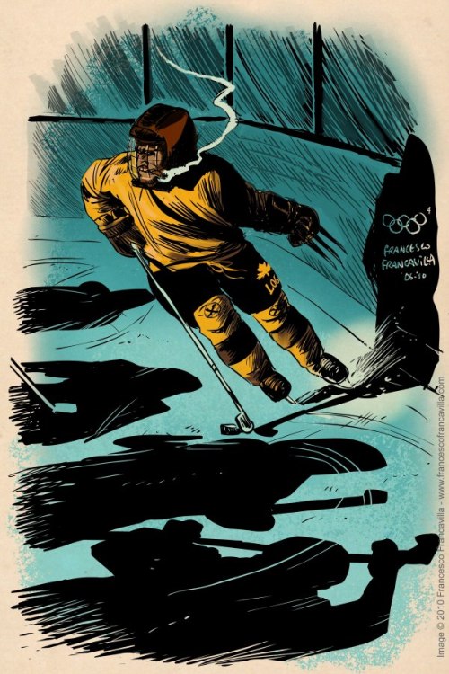 geek-art:  Geek-Art.net Winter SUPER Olympics by Francesco Francvilla ! The whole series here.   #geekart 