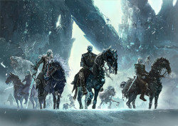 gameofthrones-fanart:  “They Are Coming”: Awesome Illustration of the White Walkers by Ertaç Altınöz
