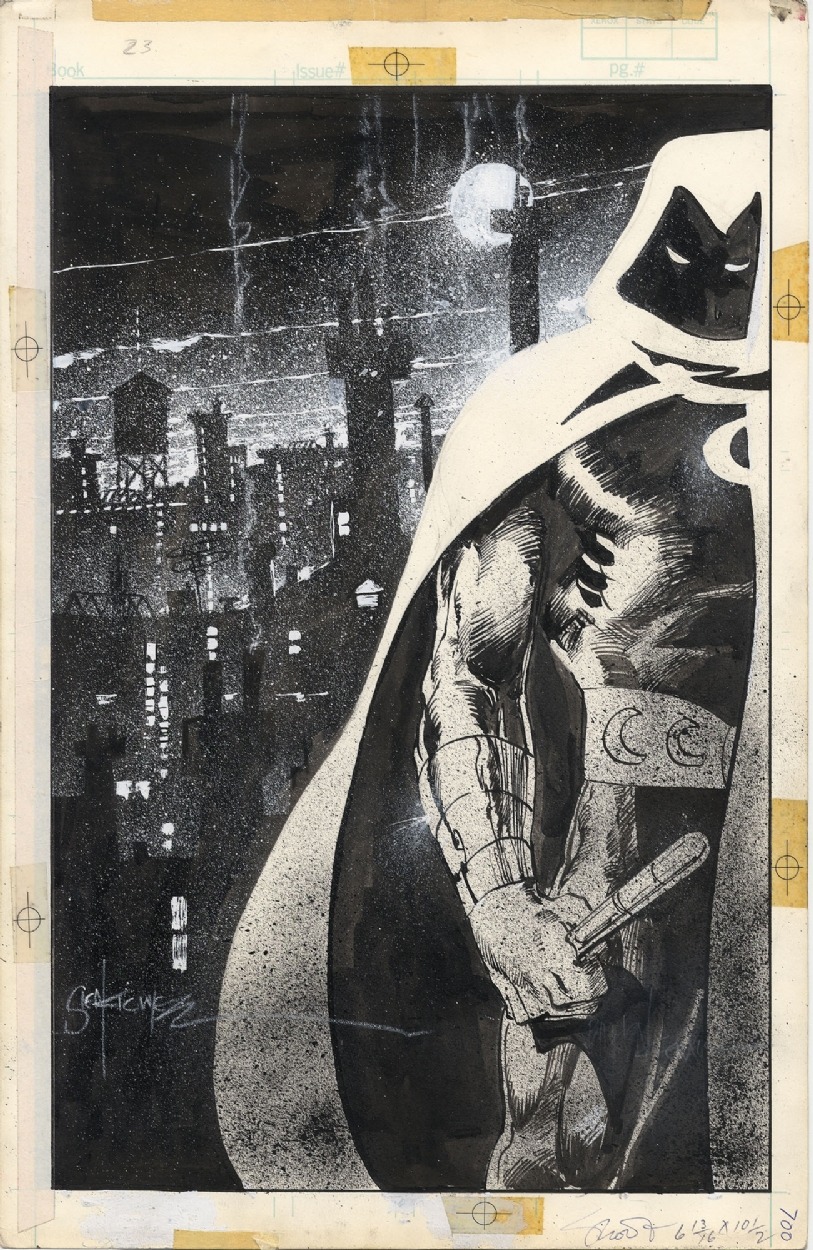 alexhchung:  Moon Knight #23 by Bill Sienkiewicz 