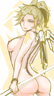 Oppaiislife:  Mercy In Swimsuit  Phone Doodle   ;9