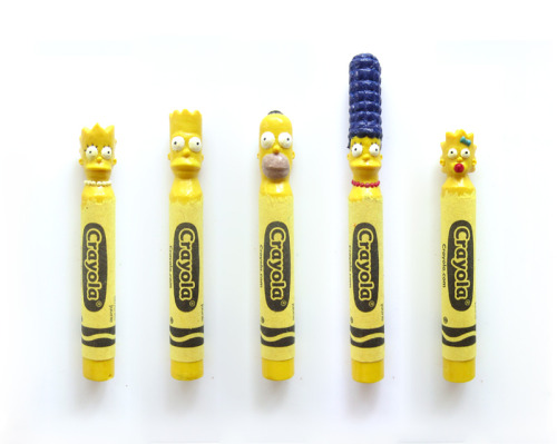 hqtran:  The Simpsons carved in crayon. This is the last week they’ll be on display and for sale at 