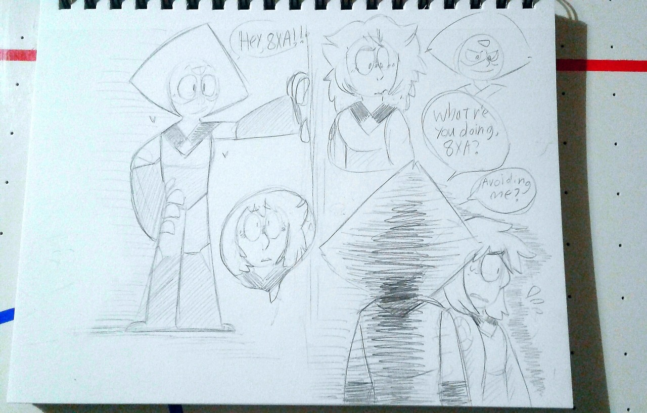 Here you go. Here’s the most cursed page in my whole heckin’ sketchbook.(galacticdrake)&hellip;i