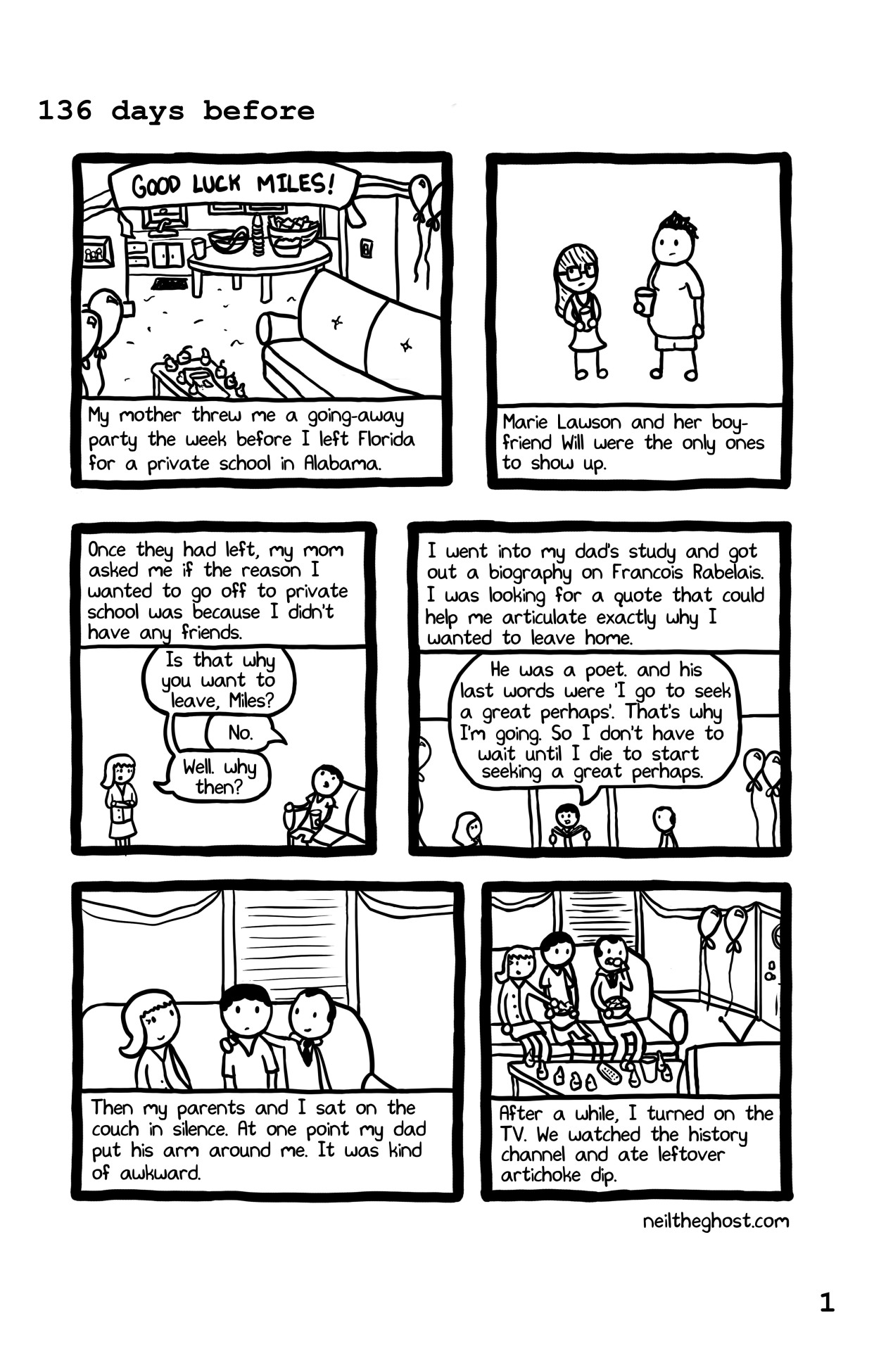 fishingboatproceeds:neiltheghost:  NEXT PAGE LOOKING FOR ALASKA INDEX In which Miles
