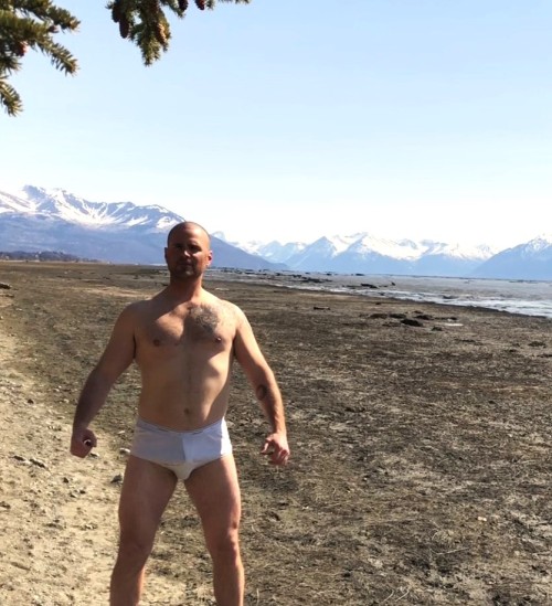 Mountains Trekking In Jockeys Y-fronts