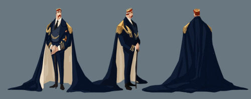 The current design for the King and George’s Father in my modern fantasy project George.I’m thinking