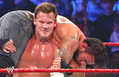 y2jbaybay:  Chris Jericho mimics CM Punk's adult photos