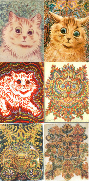 lloman218:Louis Wain’s psychedelic cats. Can YOU see them all??