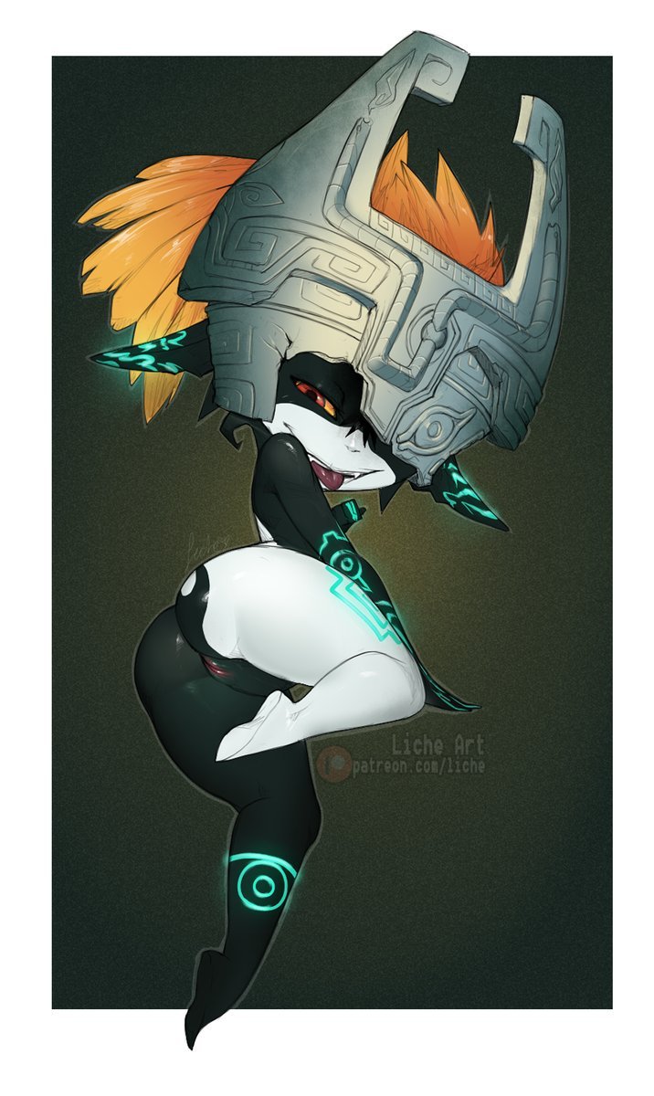 licheart: Midna doodle for Patreon (ﾉ◕ヮ◕)ﾉ*:  🍑  ･ﾟ🍑  ✧  🍑