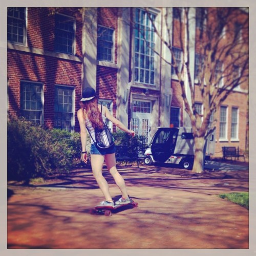 #longboard #longwooduniversity #springweekend #skaiters #snapbackkid