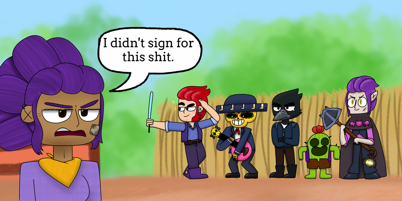 Brawl Stars But Is Only Shitposting The New Banner Of The Blog And It S Speedpaint In - brawl stars leon banner