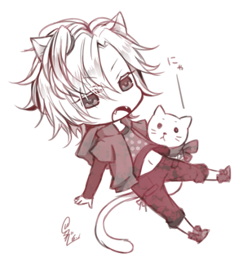 the-whitebambi:Random Chibi Lovers ~ ♥ディアラヴァLOG by ムラシゲ（斑瀬）※Permission to share this art was given b