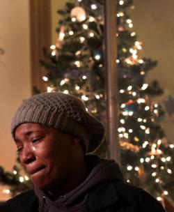 stunningpicture:  Natalie DuBose after Ferguson looters attacked her cake store to get justice for Michael Brown.  Somebody tell me how putting this woman out of business and taking the food from her kids mouths, gets &ldquo;justice&rdquo; for Michael!