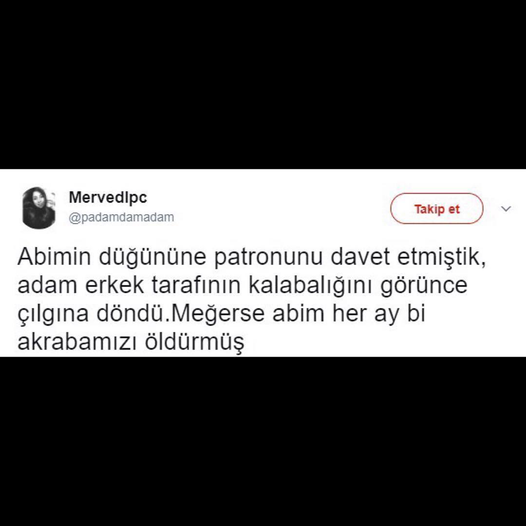 Abimin düğününe patronunu...