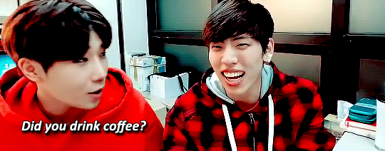 hoyainifinite:  “Dongwoo becomes a little…weird after drinking coffee” ~ Sunggyu