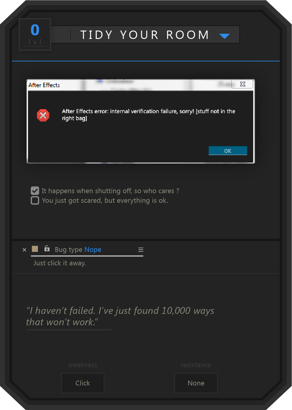 After error