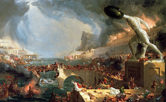 The Course of Empire: Destruction, 1836, Thomas Cole Medium: oil,canvas