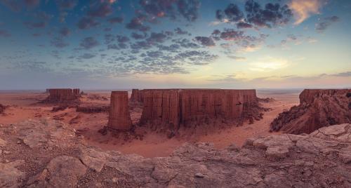 amazinglybeautifulphotography:Brezina Valley panorama, El Bayadh, Algeria [OC] [1982x1062] - Author: