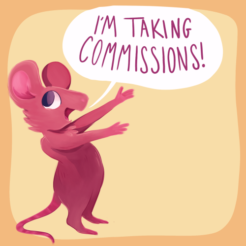 Hey everyone, I’m open for commissions! Please consider helping out a newly graduated artist and let