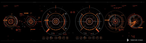 sciencefictioninterfaces:Guardians Of The Galaxy screen graphics by Territory Studio 