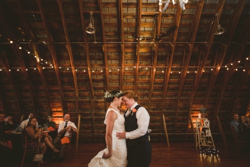 weddingsandlesbians:This was my very favorite day. Absolutely magical out in VA farm country.