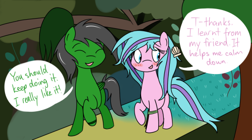 ask-humming-way:  You definitely need to teach it to me, I haven’t heard anything like it before! The tune is less jaunty but more calming and relaxing; like a lullaby.   ^w^