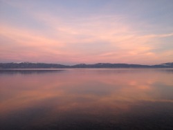 rejoicement:  The lake was so clear you could