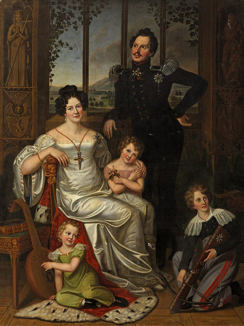 Prince Wilhelm of Prussia and his wife Princess Maria Anna of Hesse-Homburg with their children, 182