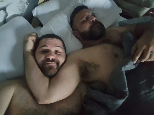 Porn Pics kytastro:  It’s bedtime for us. 🐶🐻