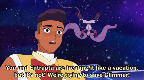 Bow: You and Entrapta are treating it like a vacation, but it's not! We're trying to save Glimmer!