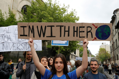 yahoonewsphotos:  March for Science events around the globe Thousands of people are expected to attend March for Science events around the world to promote the understanding of science and defend it from various attacks, including U.S. government budget