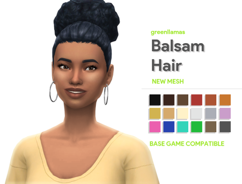 greenllamas: Balsam Hair - greenllamas I had a lot of fun making this hair but what took the most ti