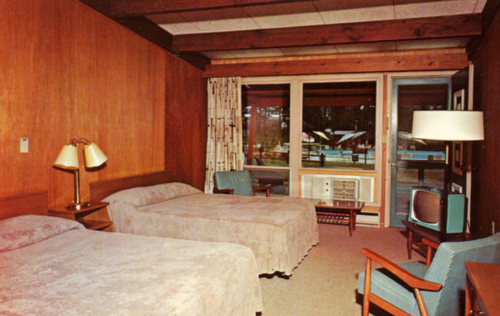 deadmotelsusa:Motel rooms of the 1960′s