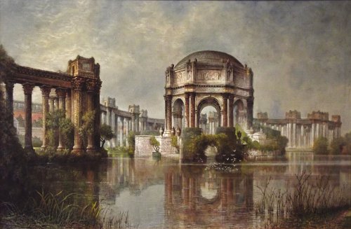 Palace of Fine Arts and the Lagoon, Edwin Deakin, 1915