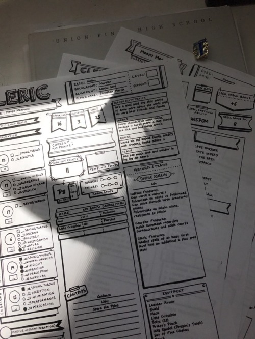 corvid-connoisseur:I literally just spent three hours making a character sheet for an NPC my players