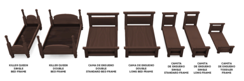 @brazenlotus​‘ Cats &amp; Dogs, De Ensueño, and Killer Queen Bed Frames recolors20 