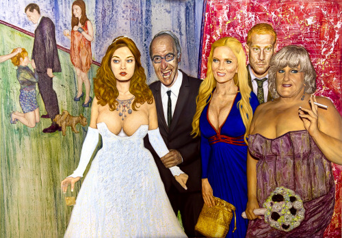 ricardorois: The Wedding. Oil on canvas. 200x140cm - RR Ha haaaa..! Oh man, when I finally saw it, I